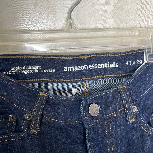 💙 AMAZON ESSENTIALS Bootcut Straight Jeans Size 31x29 - Picture 4 of 5